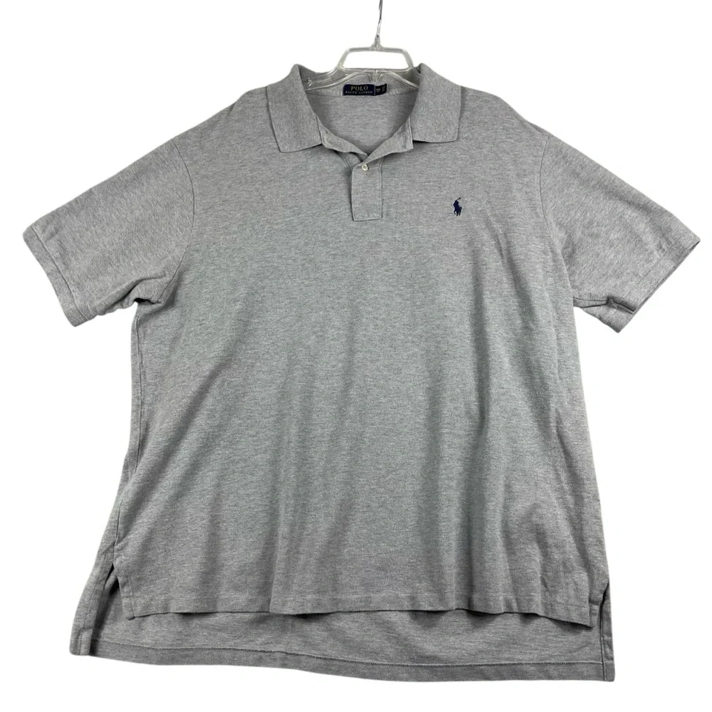 Men's Polo Ralph Lauren Grey‎ Heather Polo 3XB 0054